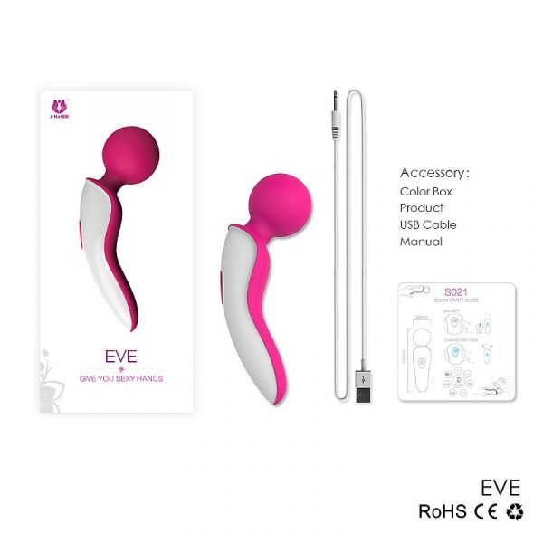 Mini Varinha Mágica Massageador Recarregável Eve