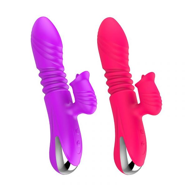 Vibrador Duplo Estimulo com Língua e Vai e Vem 2