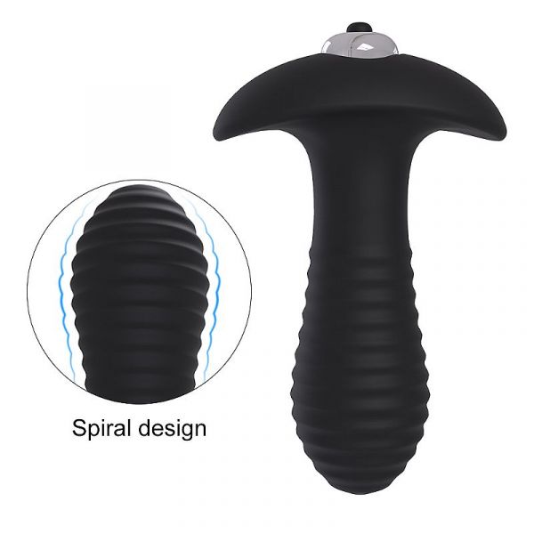 Plug Anal Vibrador Capsula Spiral S-Hande
