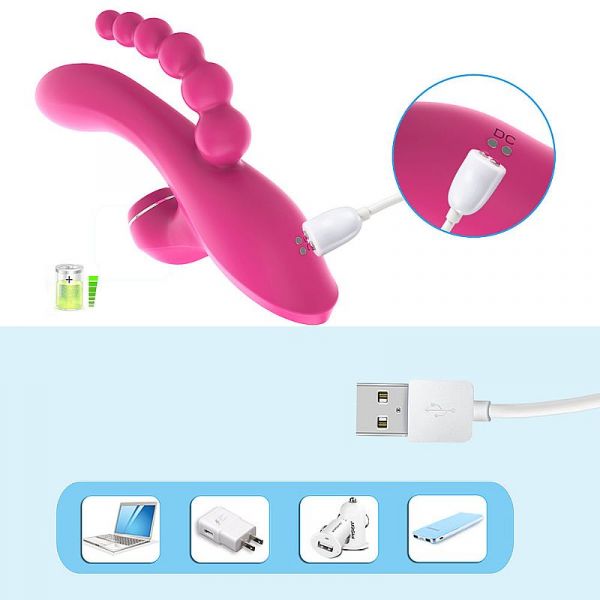 Vibrador Vibrador Triplo Estímulos  - Abel