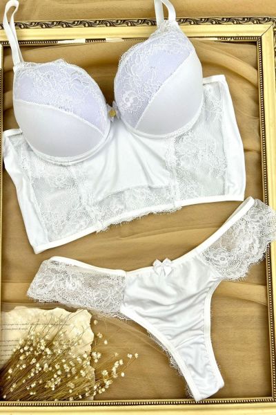 *Conjunto PLUS SIZE Microfibra e Renda