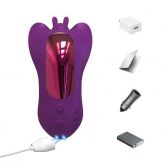 Vibrador Duplo Estimulos com Pulsação - Joyce