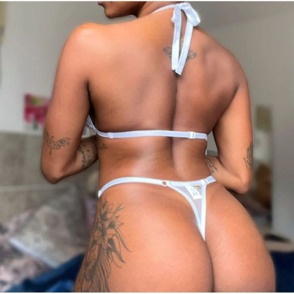Sutiã Cortininha em Tule Branco