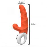 Vibrador Duplo Estímulo com Pulsação - Chili (Extra forte)