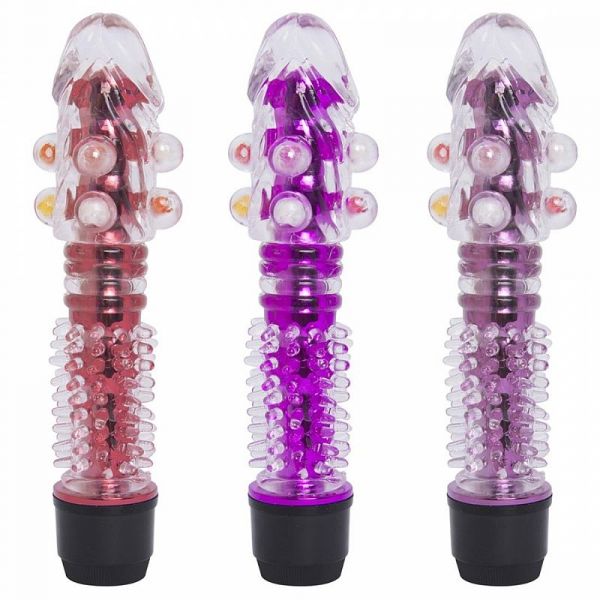 *Vibrador Jelly Estilo Personal com Capa Levemente Texturizada