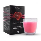 Vela Beijável Sensualidade Ardente - Morango com Chantilly 30g