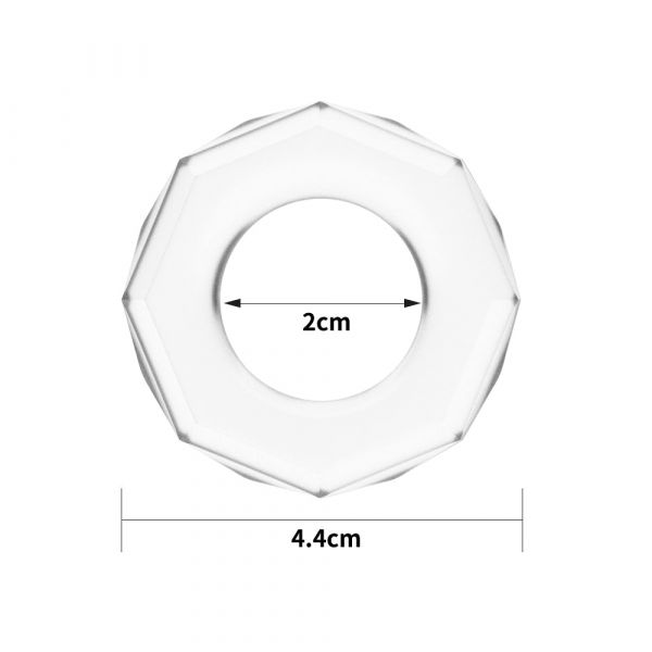 Anel Retardante Diamond Power Plus Cockring Transparente – LOVETOY