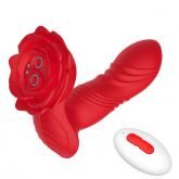 Vibrador de Ponto G e Clitóris Boca com Dedilhar