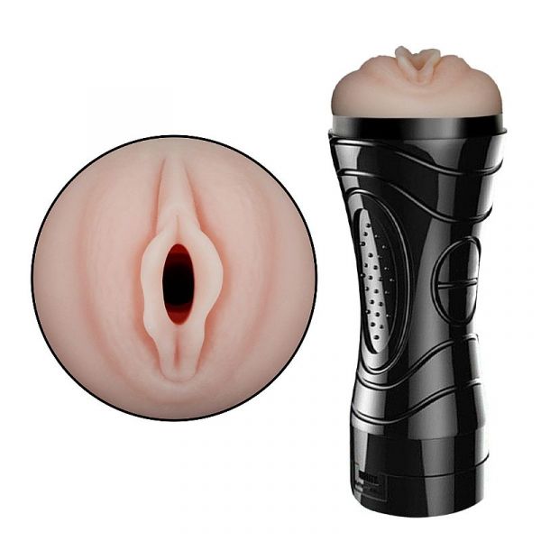 Masturbador Vagina em Cyberskin com Vibrador - Mini Lanterna