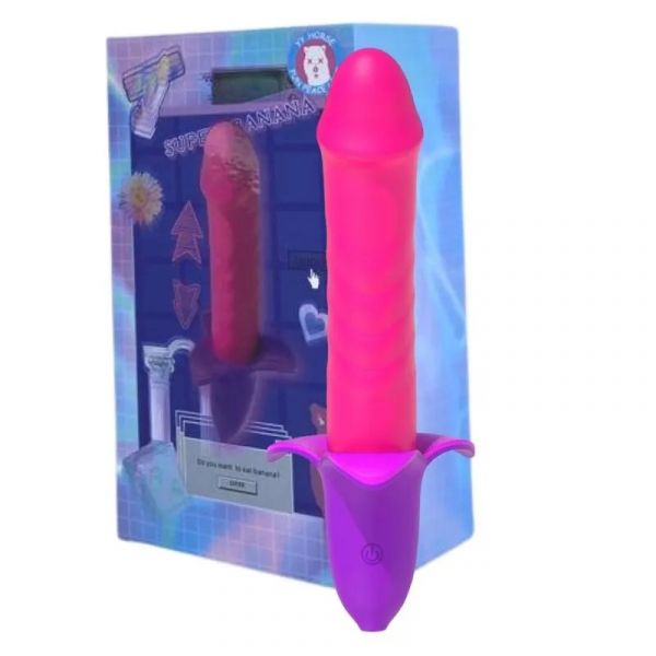 Vibrador Banana Personal Pulse Recarregável Pink
