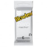 Preservativo 6 Unidades Zero Mais Fino Blowtex