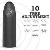 Vibrador Bullet Recarregável Formato de Bala 10 níveis
