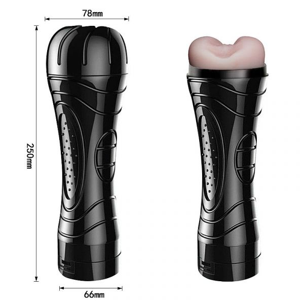 Lanterna Masturbador Ânus em Cyberskin com Vibrador