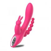 Vibrador Tripla Penetração Estímulos - Oley