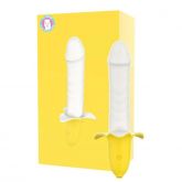 Vibrador Banana Personal Pulse Recarregável Amarelo