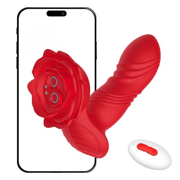 Vibrador de Ponto G e Clitóris Boca com Dedilhar