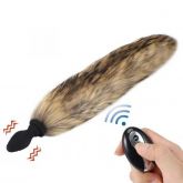 Plug com Controle em Silicone Cauda