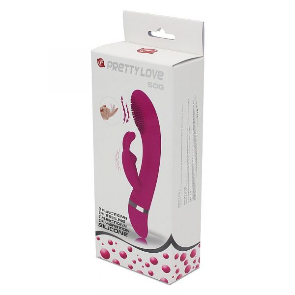 Vibrador Duplo Ponto G e clitóris - Sog - Pretty Love