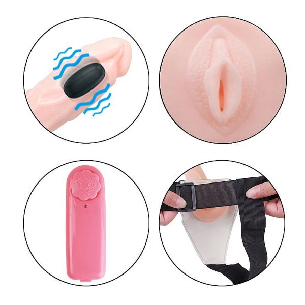 Capa Rigida Ponta Levemente Maciça com Cinta - Wear Pênis