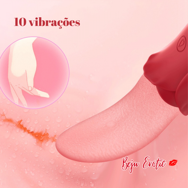 Estimulador Formato Rosa - Lingua