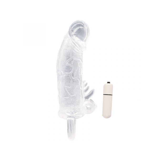 Capa com Vibrador 15,5x4,1 em Jelly