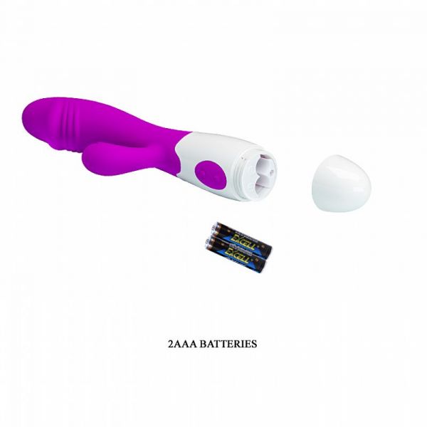 Vibrador Duplo Estimulo Ponto G e Clitóris Snappy - 30 Vibrações
