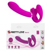 Vibrador Dupla Penetração Strapless com Ponto G - Valerie