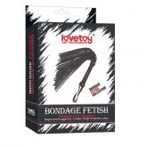 Chicote Luxo em Couro Sintético - Bondage Fetish - Lovetoy