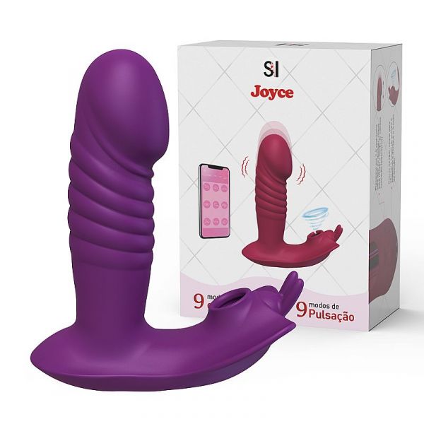 Vibrador Duplo Estimulos com Pulsação - Joyce