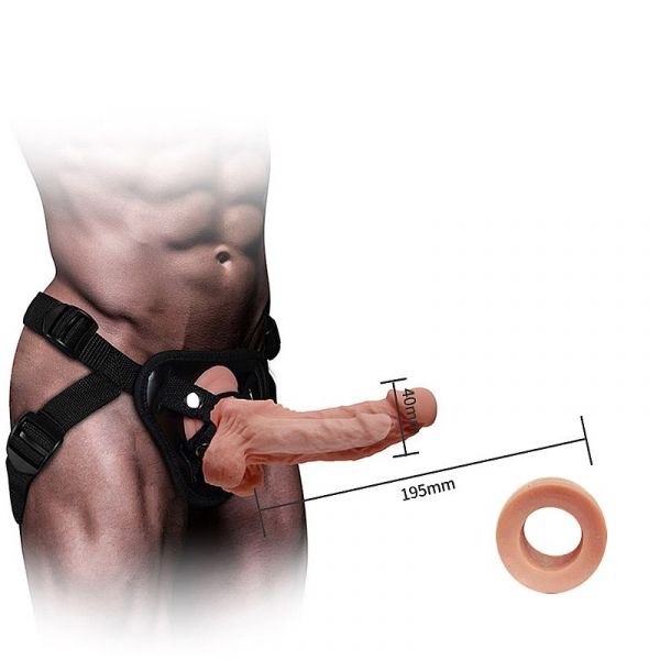 Capa Peniana com Cinta Ajustável - Mars Dildo