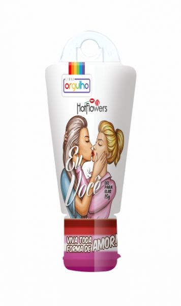 Gel Excitante feminino Beijável - Eu & Você