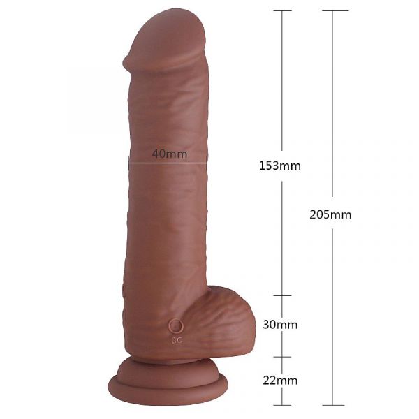 Prótese Vibrador Recarregável Rotativo  - Aphrodisia