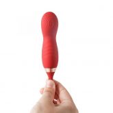 Vibrador Duplo Estímulo com Dedilhar - Formato de Rosa - Flowery