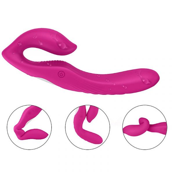 Vibrador Dupla Penetração Strapless - Nami - S-Hande