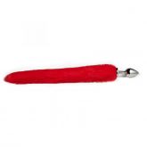 Plug M com Cauda 40 cm Vermelho