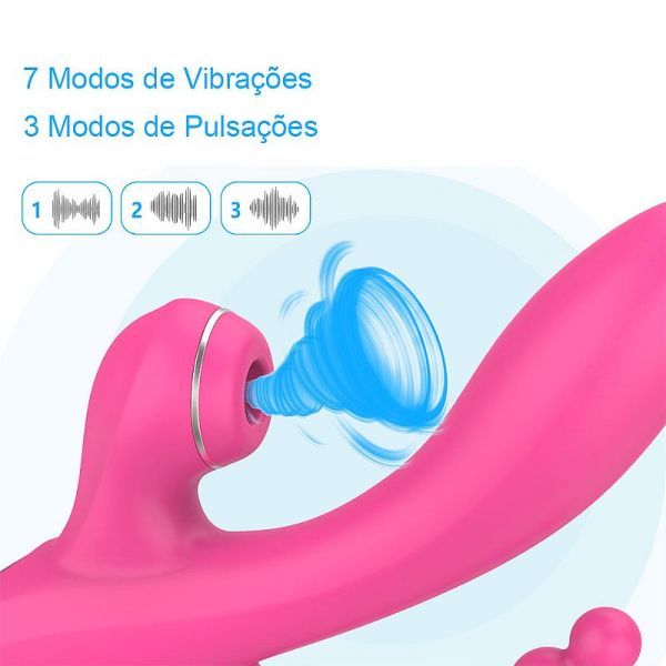 Vibrador Vibrador Triplo Estímulos  - Abel