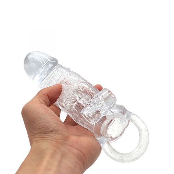 Capa com Vibrador 15,5x4,1 em Jelly