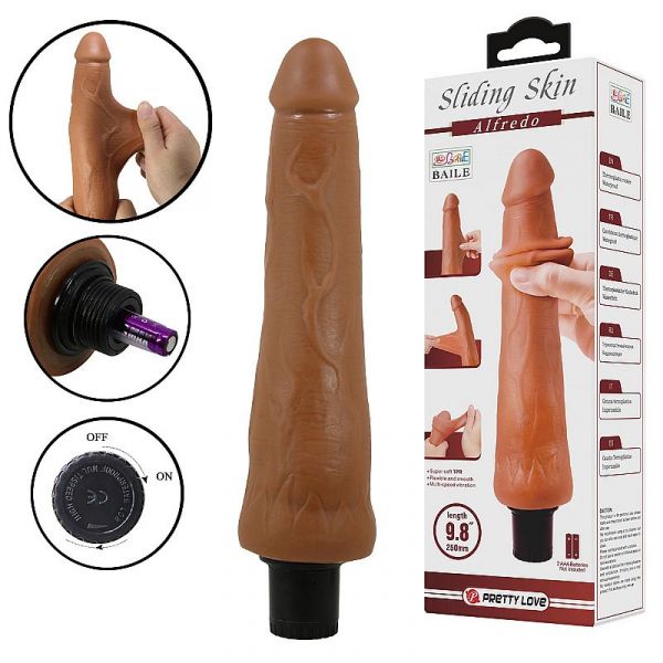 Prótese Realística - Dupla Camada com Vibrador - Alfredo