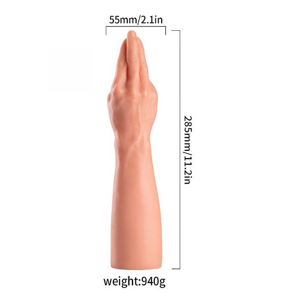 Plug Fisting - Formato de Mão com Punho - 34,0 cm