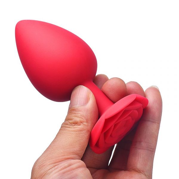 Plug P em Silicone Forma de Rosa