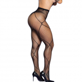 Meia Calça Arrastão com Detalhes