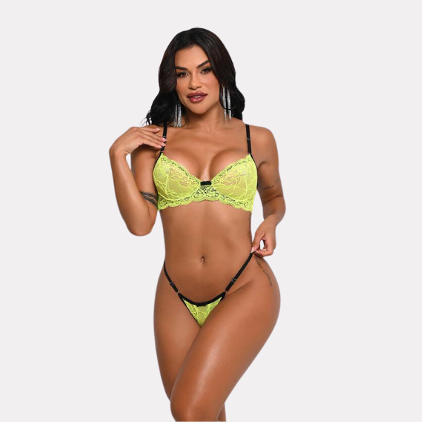 *Conjunto Meia Taça em Renda com Aro