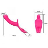 Vibrador Duplo com Cinta e Controle Remoto