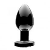 Plug Metal com Vibrador e Controle Remoto Tam M