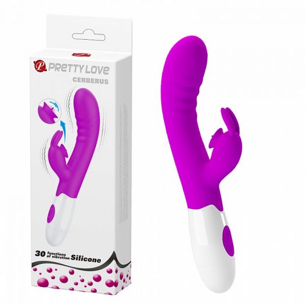 Vibrador Duplo Estimulo Ponto G e Clitóris Cerberus - Pretty Love