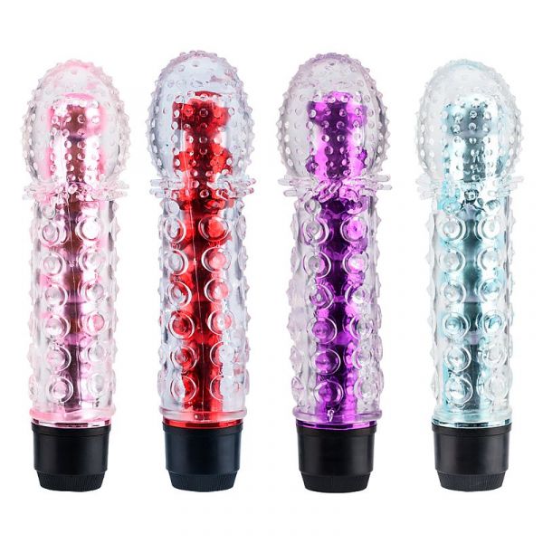 *Vibrador Jelly Personal com Capa Texturizada