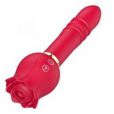Vibrador de Ponto G e Clitóris Rosa com Pulsação e Vai e Vem - Christine